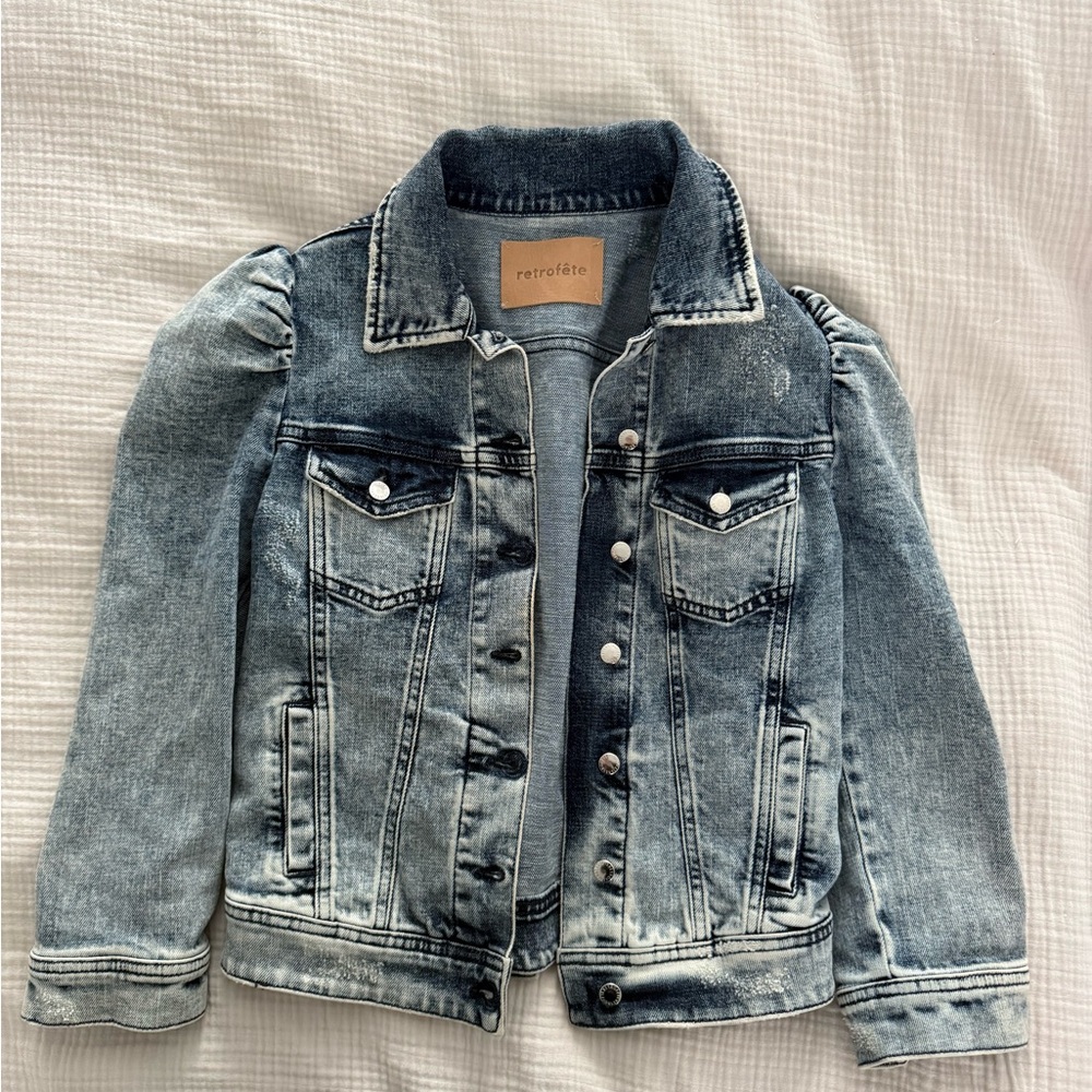 retrofete Light Wash Denim Jacket - Blue